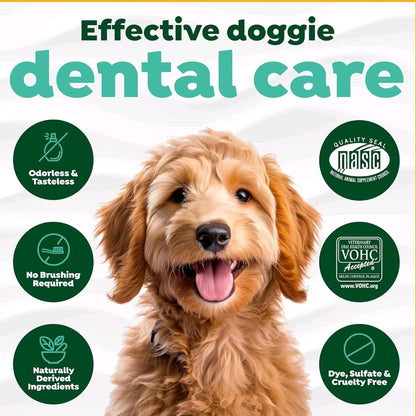Dental Fresh Advanced Water Additive – 8.8oz Plaque & Tartar Remover for Dogs, Fresh Breath & Oral Health Support