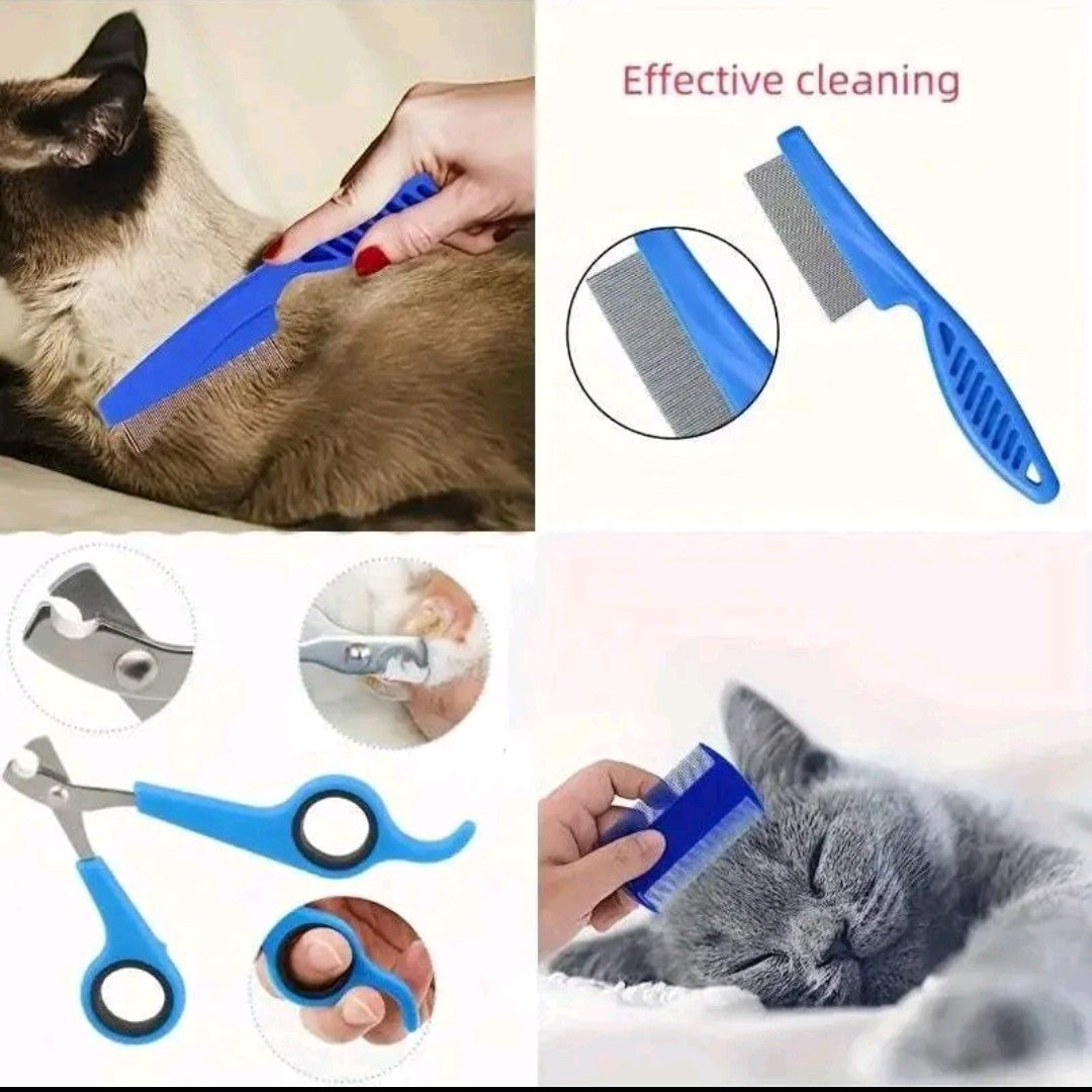 8-in-1 Dog Grooming Kit – Clippers, Brushes, Nail Trimmer & Deshedding Tools for Pets