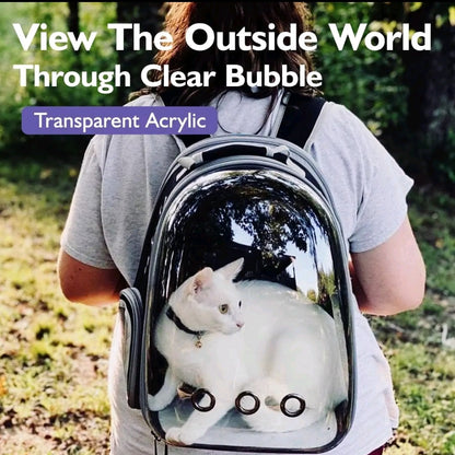 Cat Backpack Carrier – Airline Approved Pet Carrier for Cats & Small Dogs, Ventilated Travel Backpack for Hiking, Camping & Outdoor Adventures