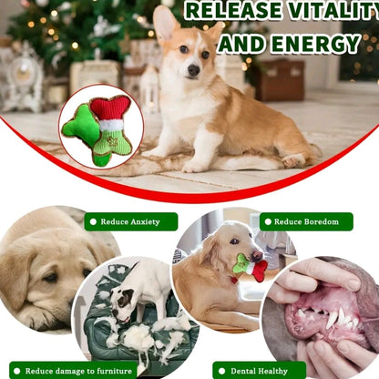 Cute Bone-Shaped Pet Chew Toy – 1/2 Pack Teething & Teeth Cleaning Toy for Dogs & Cats, Interactive Pet Toy for Small to Medium Pets