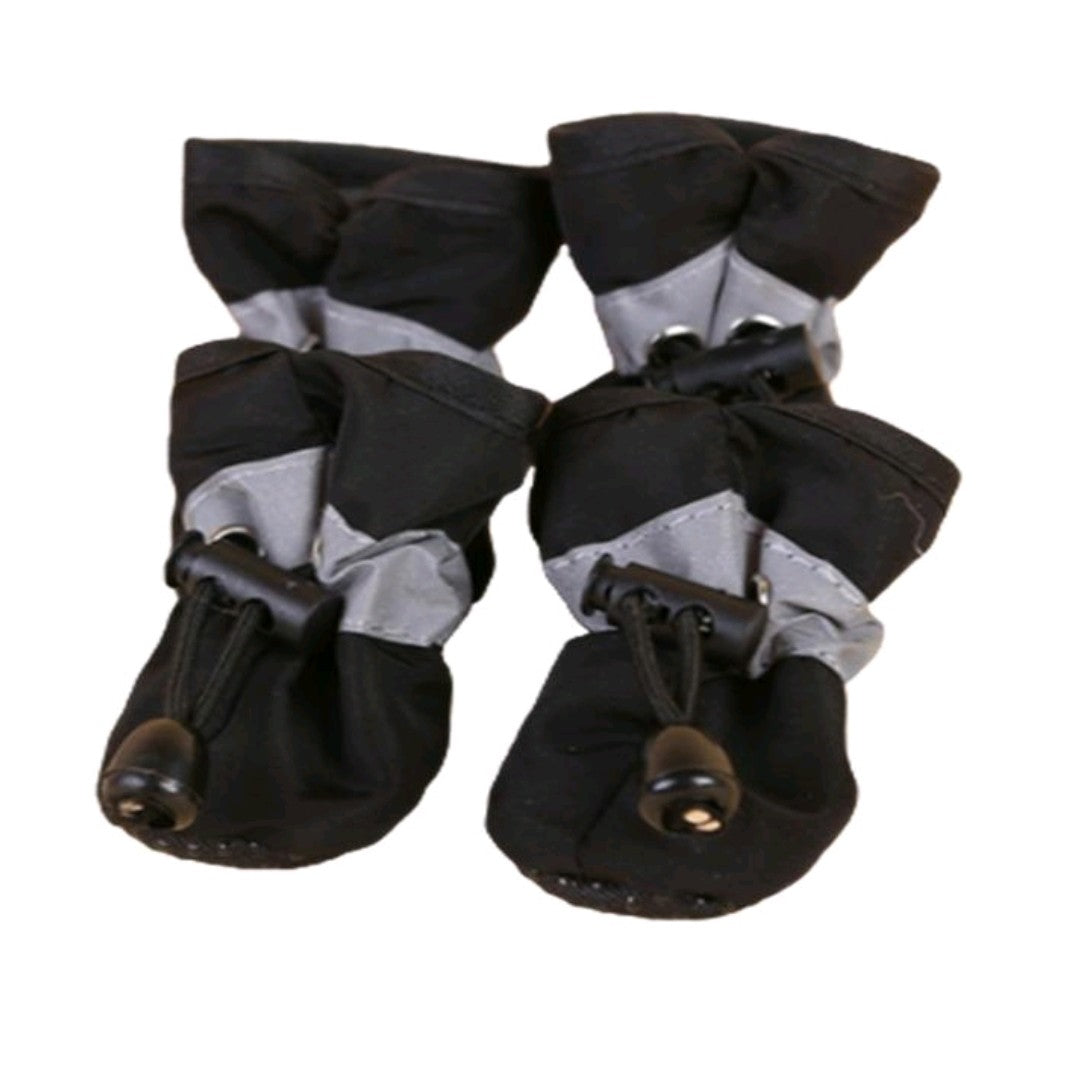 Waterproof Pet Dog Shoes – 4-Pack Anti-Slip Rain Boots for Small Dogs & Cats, Ideal for Wet Weather