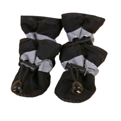 Waterproof Pet Dog Shoes – 4-Pack Anti-Slip Rain Boots for Small Dogs & Cats, Ideal for Wet Weather