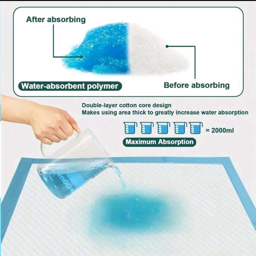 Pet Disposable Urine Pads – Leak-Proof, Quick-Dry & Super Absorbent in S/M/L Sizes